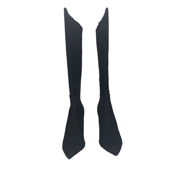 INC Womens Rajelf Faux Suede Wide Calf Knee-High Boots Black 11 Medium - Picture 3 of 8